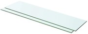 vidaXL Ράφια Πάνελ 2 τεμ. Διάφανα 60 x 12 εκ. Γυάλινα
