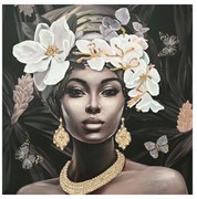 Πίνακας σε καμβά Beauty 3D Inart 100x3x100εκ