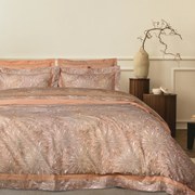 Σετ Παπλωματοθήκη Tencel-Βαμβακερή Υπέρδιπλη 220x240εκ. Executive 1689 Γκρι-Terracotta Das Home