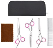 vidaXL σετ ψαλιδιών περιποίησης σκύλων 4τεμαχίων από ανοξείδωτο χάλυβα