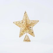 Eurolamp Κορυφή Δέντρου Αστέρι Με Νήμα Υ30cm Χρυσαφί 600-45630