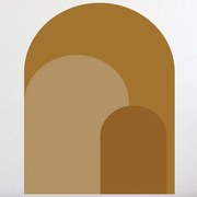 Αυτοκόλλητο Τοίχου 740ELB1112 70x100cm Ochre Wallity Βινύλιο