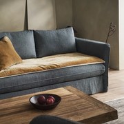 Θήκη Sofa Topper Lucilla 332/04 Gold Grain Gofis Home Τριθέσιο 85x200cm Πολυέστερ