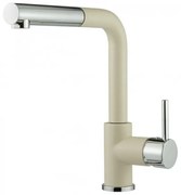 Armando Vicario Fluo 18580 Granite Moonstone ψηλή Μπαταρία Κουζίνας Με αποσπώμενο Περιστρεφόμενο Ρουξούνι και Συρόμενο Ντους