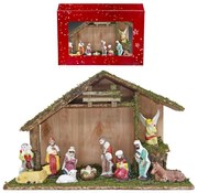 Φάτνη ξύλινη πολύ μεγάλη 37x24cm Xmasfest 113938 93-918