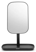 Καθρέφτης με βάση για αξεσουάρ Brabantia ReNew 1004184, 28,3x20x12,6 cm, Αντιολισθητική βάση, ρυθμιζόμενο κατά 360°, Σκούρο γκρι