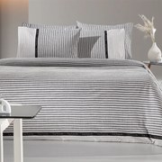 Φανελένια Σεντόνια Μονά (Σετ) Guy Laroche Parma Grey Γκρι ΧΩΡΙΣ ΛΑΣΤΙΧΟ 170x265