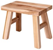 Σκαμπό από Ξύλο Teak, με διαστάσεις 31x19x25cm - Απόχρωση Ξύλου