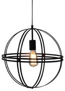 ΚΡΕΜΑΣΤΟ ΜΕΤΑΛΛΙΚΟ ΚΥΚΛΟΣ Φ40CM 1ΧE27 SIRENA ACA KS1483P1BK