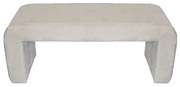 Σκαμπό Gagga Inart βελούδο σε μπεζ απόχρωση 110x40x45εκ