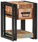 vidaXL Νυχτερινά Τραπέζια 2 τμχ 40x40x40 εκ Μασίφ ανακυκλωμένο ξύλο