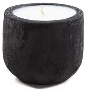 Κεραμικό Κηροπήγιο Mingi Black Spot Gray Large (15x15x14) Soulworks 0630027