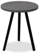 Βοηθητικό τραπεζάκι Roma Megapap χρώμα γκρι ρετρό 33,5x33,5x46εκ.