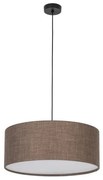 Κρεμαστό Φωτιστικό Οροφής 3xE27 Ύφασμα Earth KT Lighting-10101-Καφέ 10101