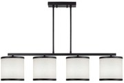 Φωτιστικό Οροφής - Ράγα Way 942FLG1641 107x20x68cm 4xE27 40W Black-White Opviq