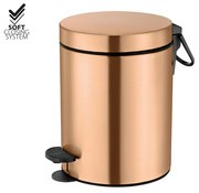 Χαρτοδοχείο 5lt  Χρώμα Brushed Rose Gold 24K Soft Closιng Sanco Waste Bins 90680-AB6