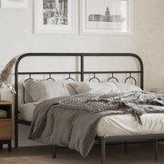 vidaXL Κεφαλάρι Μαύρο 140 εκ. Μεταλλικό