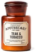 Κερί Σόγιας Αρωματικό Apothecary Teak And Tobacco 226gr Paddywax Κερί Σόγιας