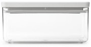 Κουτί αποθήκευσης Brabantia Tasty+ Stackable 1008874, 1,5 l, Σφραγισμένο με σιλικόνη, χωρίς BPA, Ανοιχτό γκρι