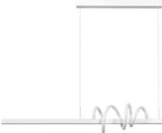 Κρεμαστό Φωτιστικό Οροφής LED 40W 3CCT Αλουμίνιο-Ακρυλικό Inlight-6075-WH-Λευκό 6075-WH