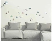 Αυτοκόλλητο Τοίχου Πολύχρωμες Πεταλούδες Watercolour Butterflies M 54117 Ango Dalber-54117-Πολύχρωμο 54117