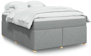 vidaXL Κρεβάτι Boxspring με Στρώμα Αν. Πράσινο 160x200εκ Υφασμάτινο