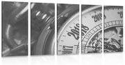 Ρολόι τσέπης vintage με 5 μέρη σε μαύρο & άσπρο - 100x50