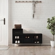 vidaXL Παπουτσοθήκη Μαύρο 102x36x60 εκ. από Επεξεργασμένο Ξύλο