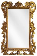Artekko Mirroki Ξύλινος Χρυσός Σκαλιστός Καθρέπτης Τοίχου (150x100)cm