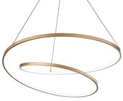 Φωτιστικό Οροφής Oz 269443 60x30/150cm LED 47W 3000K Gold Ideal Lux