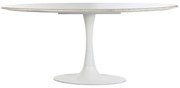 Τραπεζαρία Home ESPRIT Λευκό Μέταλλο Μάρμαρο 180 x 100 x 76 cm