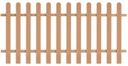 Φράχτης Κήπου 200 x 100 εκ. από WPC - Καφέ