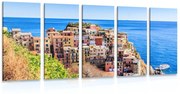 Εικόνα 5 μερών Manarola στην Ιταλία - 100x50