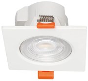 SQUARE LED SPOTLIGHT 7W SWITCH 3000-4000-6000K SMD 230V 40° Ra80 PRE-SET UP 3000K ACA FALKO7S