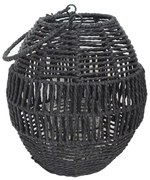 Φανάρι 00.06.61306 Φ23x25,5cm Black Rattan