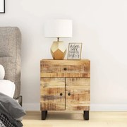 vidaXL Κομοδίνο 50x33x60 εκ. Μασίφ Ξύλο Μάνγκο &amp; Επεξεργασμένο Ξύλο