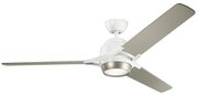 Ανεμιστήρας Οροφής 84,3W Φωτιστικό LED 10W Τηλεχειριστήριο Zeus Elstead Lighting-KLF-ZEUS-60-WHT-Λευκό KLF-ZEUS-60-WHT
