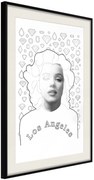 Αφίσα - Marilyn in Los Angeles - 40x60 - Μαύρο - Με πασπαρτού