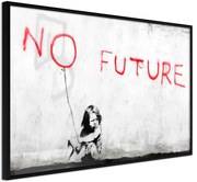 Αφίσα - Banksy: No Future - 60x40 - Μαύρο - Χωρίς πασπαρτού