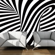 Φωτοταπετσαρία - optical art: black and white 350x270