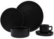 Σερβίτσιο Πιάτα Φαγητού (Σετ 20Τμχ) 275KRM1611 Matte Black Hermia 20 τμχ Ceramic