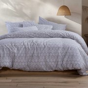 Φανελένια Παπλωματοθήκη Υπέρδιπλη (Σετ 240x230) 2 Όψεων Nef-Nef Homeware Flannel Torredo Grey