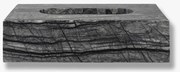 Μαρμάρινη Θήκη Για Χαρτομάντηλα Marble - Μαύρη Γκρι W14 x L25,5 x H6,5 cm METTE DITMER