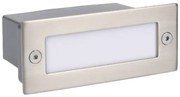 Απλίκα Φωτιστικό Τοίχου Led Ατσάλι Stair PX-0122-INO ForLight-PX-0122-INO-Ασημί PX-0122-INO