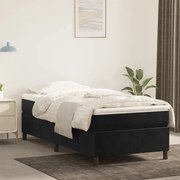 vidaXL Πλαίσιο Κρεβατιού Boxspring Μαύρο 90x200 εκ. Βελούδινο