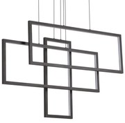 Κρεμαστό Φωτιστικό Οροφής LED 93W Μαύρο Frame 269382 Ideal Lux 269382