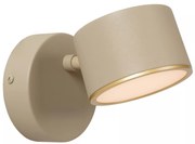 Φωτιστικό Επίτοιχο Lucide 44217-08-41 GIAN Τοπέ (Taupe) 2700 K
