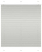 vidaXL Πλισέ περσίδα ανοιχτό γκρι 115x100 cm Πλάτος υφάσματος 114,4 cm