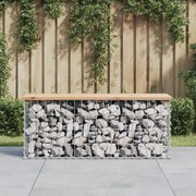 Παγκάκι Κήπου Συρματοκιβώτιο 103x31,5x42 εκ. Μασίφ Ξύλο Πεύκου 834350