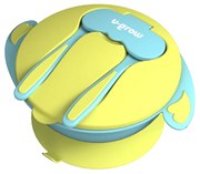 U-Grow A-1104BL Μπωλ-Κουτάλι-Πιρούνι Μπλε